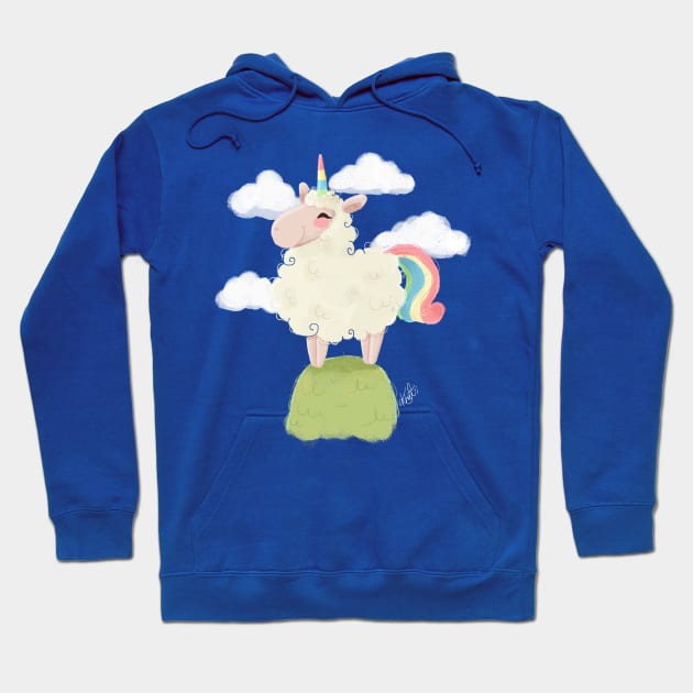 Sheep-unicorn Hoodie by Khatii